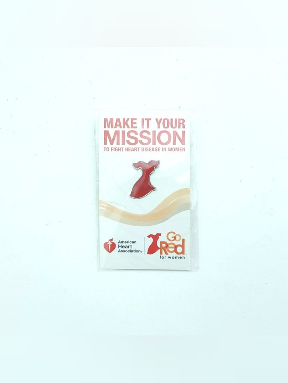 Go Red Women Heart Association Dress Pin Macy’s / Merck - Brand New
